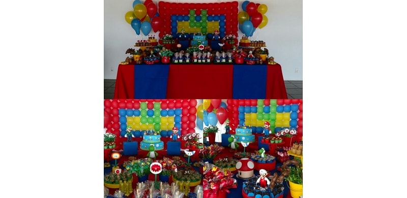 Decoração Mario Bros