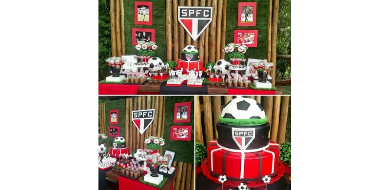 Decoração SPFC + Doces Personalizados