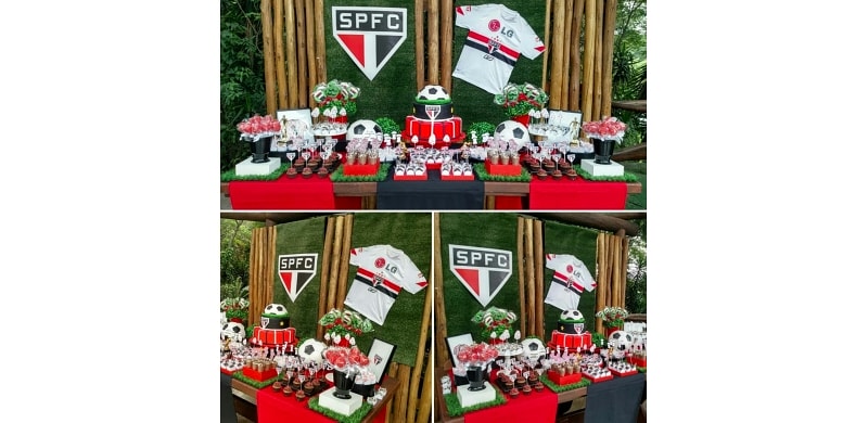 Decoração SPFC + Doces Personalizados