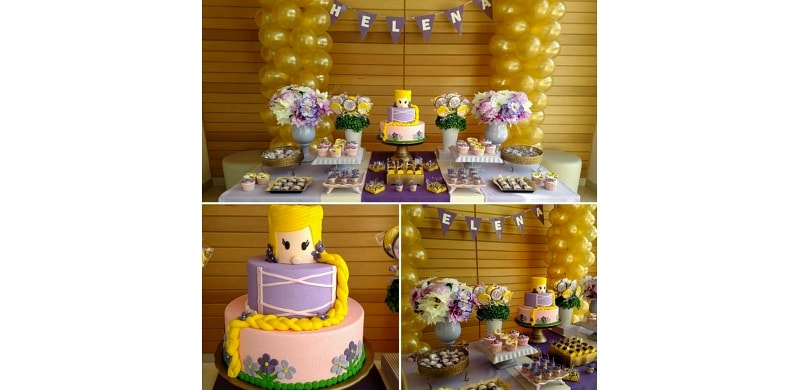 Decoração Rapunzel + Doces Personalizados