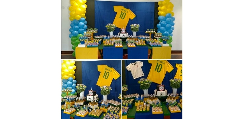 Decoração Brasil + Doces Personalizados