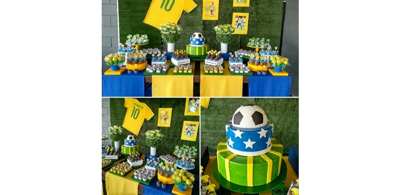 Decoração Brasil + Doces Personalizados