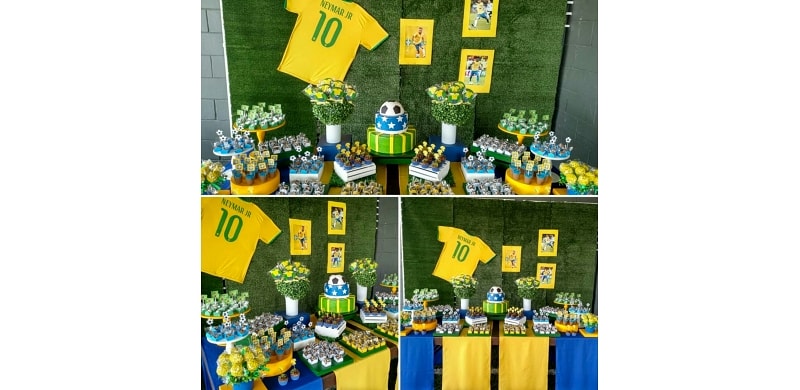 Decoração Brasil + Doces Personalizados