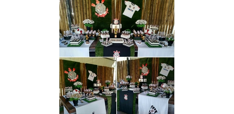 Decoração Corinthians + Doces Personalizados
