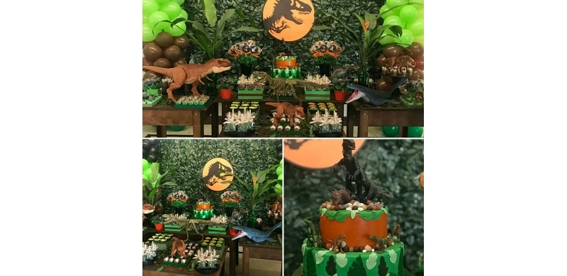 Decoração Dinossauros + Doces Personalizados